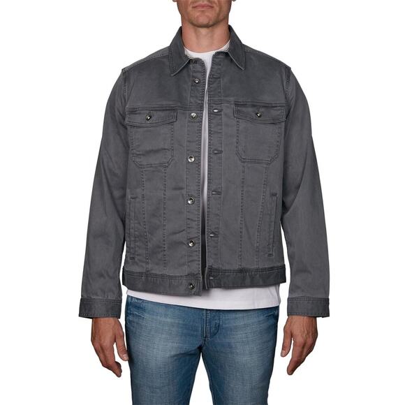 Tommy Bahama BORACAY JEAN JACKETTrucker Jacket XXL Gray Tencel Cotton Blend NWOT - Picture 1 of 9